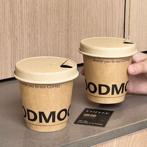 Tapa de vaso de papel para manualidades de doble pared desechable, respetuoso con el medio ambiente JN, vaso de embalaje de papel reciclable de un solo uso - Product Image 3