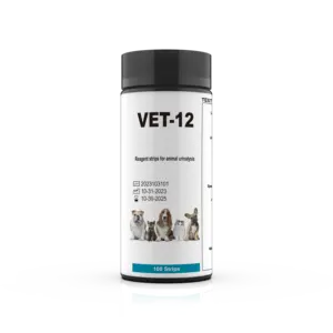 CE ODM VET-12 Animal Urine Test Kits 12 Parameters In 1 Test Strips Kidney Diseases Pet Test Kit Manufacturer