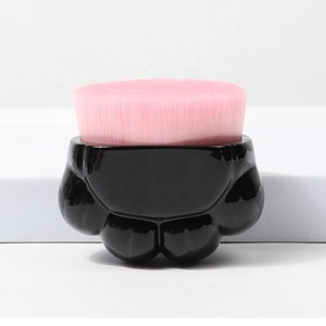 DIAS vente en gros de haute qualité mignon noir rose patte de chat liquide plat personnalisé mini pinceau de fond de teint unique - Product Image 6