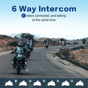 Interfono <span class=keywords><strong>Bluetooth</strong></span> per Moto FODSPORTS FX6S con Riduzione del Rumore CVC, Lunga Autonomia, Abbinamento a 6 Dispositivi, Auricolare FM per Caschi Integrali e Aperti - Product Image 6