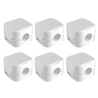 Organizador de Cables Magnético de 6 Piezas, Protector de Cables para Escritorio, Enrollador de Cables Magnético, Soporte para Cable de Carga USB, Gancho para Ratón