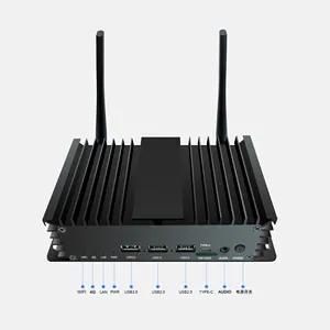 Industrial Grade 12V Android Dual Wifi Android 12 Debian 11 Ubuntu 18.04 LINUX 4K Network Advertising Media Box Player