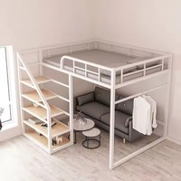 Lit en métal multifonctionnel à double couche ERDA, style moderne et simple pour chambre à coucher, avec taille et couleur personnalisables