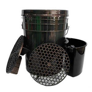 Seau de Lavage Auto <span class=keywords><strong>en</strong></span> Plastique de 5 Gallons <span class=keywords><strong>en</strong></span> Gros avec <span class=keywords><strong>Kit</strong></span> de Lavage, Couvercle Gamma et Poignée de Transport pour l'Entretien Automobile - Product Image 2