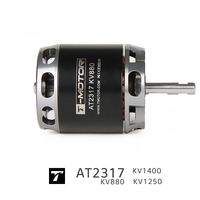 Moteur brushless T-MOTOR AT2317 à arbre long KV1400/KV1250 haute performance IP45 pour drones d'entraînement 3D et planeurs d'extérieur