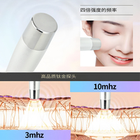 Machine de beauté à ultrasons à domicile Conversion de fréquence anti-âge de gouttelettes d'eau 3Mhz 10Mhz 17Mhz réparation rajeunissement de la peau personnaliser