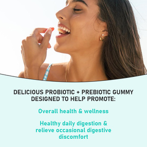 High Quality Prebiotic Probiotics Gummies Total Carbohydrate or Relieve Occasional Absorption Function Support Immune Health - Product Image 3
