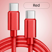 Kabel Data pengisian cepat, kabel Data Tipe C USB-C ke USB-C, kepang nilon, kabel Data pengisian cepat PD 60W, 1M, 2M, 20V3A, kabel Data pengisian cepat, cocok untuk ponsel