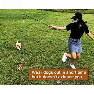 Dayanıklı açık interaktif naylon kauçuk Teaser değnek polar halat Tether cazibesi köpeğin römorkör-of-War Chase flört kutup spor köpek oyuncak - Product Image 5