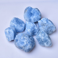 Diffuseur de spécimen de pierre précieuse naturelle brute bleue, éducatif et scientifique, pour mariages, célébrations et fêtes d'anniversaire