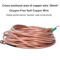 Kit de mise à la terre portable isolé en cuivre avec tige de court-circuit et double ressort 400V 10KV 35KV pour la protection électronique