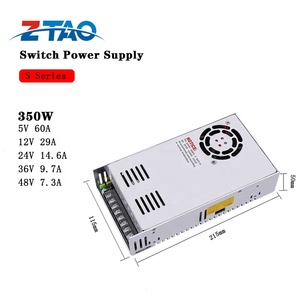S-350-24 Power Supply <strong>Industrial</strong> Smps Single Power 12V 24V 5V 15V 36V 48V 60A 29A 14.6A 9.7A 7.3A AC DC Power Supply 24 Volt - Product Image 2