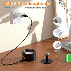 Lampe murale LED rotative à piles, magnétique, rechargeable, à intensité variable, tactile, pour la lecture et la décoration (vente en gros) - Product Image 5