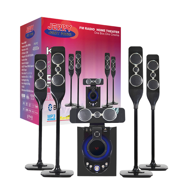 Active Multimedia 8 Inch Woofer Speaker 5.1 Channel Home Theater Systems Bass Hifi Surround Sound Speaker