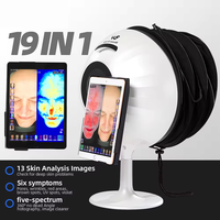 Analyseur de peau du visage avec analyse de l'acné, système numérique 3D pour utilisation en salon de beauté commercial