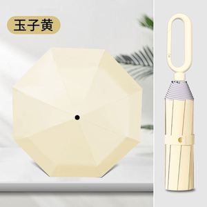 Paraguas Plegable Automático de 23 Pulgadas con 8 Varillas de Hierro, Hebilla de Cierre Rápido, Doble Protección Solar, Resistente al Viento y con Banda Reflectante - Product Image 4