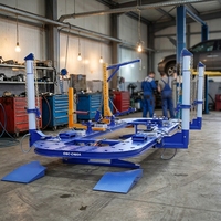 Machine de débosselage de châssis CE ISO pour la réparation de carrosseries, outils de traction, débosselleur 6700mm