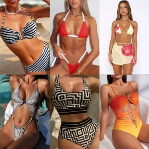 Conjunto de <span class=keywords><strong>Bikini</strong></span> Sexy de 2 Piezas a Precio de Mayoreo, Traje de Baño Transparente Combinado para Mujer 2025 - Product Image 3