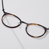 Livraison rapide 9704 Monture de lunettes de luxe ronde unisexe, compatible avec la myopie, montures de lunettes en acétate design