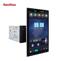 NaviHua 12,2 pouces, système Android personnalisé 2 Din, GPS, lecteur DVD de voiture, universel, style Tesla