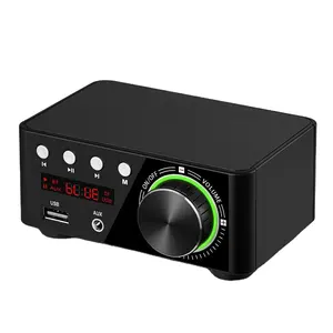 모조리 사운드 앰프-AIYIMA TPA3116 미니 사운드 앰프 5.0 BT 앰프 스테레오 HIFI 오디오 앰프 50W + 50W USB TF MP3 홈 시어터 시스템