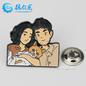 Custom pin Soft esmalte crachá Broche Logo Cartoon anime retrato perímetro lapela pin Presente design <span class=keywords><strong>DIY</strong></span> seu próprio pino - Product Image 3