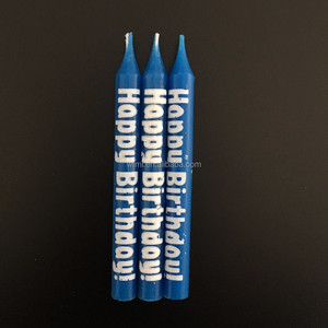 Candele a Bastoncino Sottili Personalizzate per Decorazione Casa, <span class=keywords><strong>Compleanno</strong></span>, Festa, in Cera di Paraffina Fatte a Mano con Scritte Stampate - Product Image 5