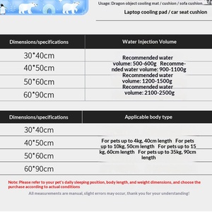 Wholesale OEM Supplier Waterproof Reusable Leakproof Summer <strong>Pet</strong> Cooling <strong>Mat</strong> Water Fill Ice Pad <strong>for</strong> Dogs and Cats - Product Image 6