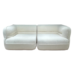 Cream Style Comfortable <strong>Sponge</strong> <strong>Sofa</strong> <strong>for</strong> Small Apartment Living Room Nordic Flannel Cover Beauty Salon Clothing Store Rental - Product Image 5