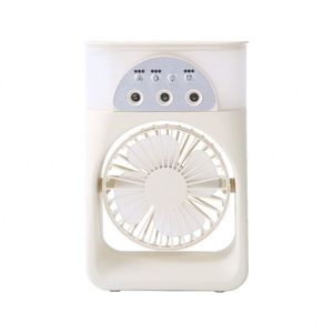 Ice Cooling Mist Desk 180° Wide Angle Air Supply 3 Speeds Top-Fill Water Tank Humidifying Portable <b>Table</b> Fan for Dorm Office - Product Image 6