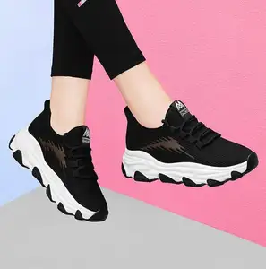 NEW Youth Student College Cute Fly Knit Outdoor Popular Runner Sport Sneakers Walking Styles Casual Shoe Women