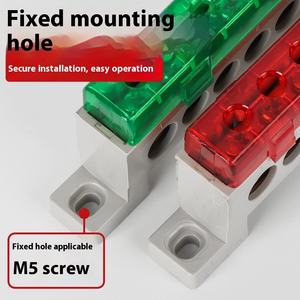 Boîte de distribution en plastique multicolore A10 avec protection anti-poussière Ligne zéro et <span class=keywords><strong>barre</strong></span> terminale en cuivre de rangée au sol - Product Image 4