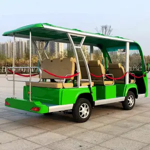 14-Sitzer Tourist Electric Shuttle Bus Chinesisch gemacht Mini Sightseeing Auto Elektroautos für Sightseeing