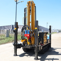Machine de forage de puits d'eau domestique, foreuse pneumatique 150m 200m diesel pour usage agricole