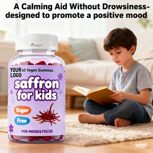 US EU ขายร้อน oem/odm gummies หญ้าฝรั่นสำหรับเด็กรองรับอารมณ์สงบและโฟกัสสารสกัดจากหญ้าฝรั่นพร้อมกาบาปราศจากน้ำตาลปราศจากกลูเตน - Product Image 6