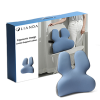 Coussin de soutien lombaire ergonomique en mousse à mémoire de forme personnalisé pour chaise de bureau et voiture