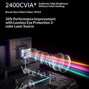 Proyector Láser Triple 4K JMGO N3 Plus, 2400 Lúmenes CVIA, Zoom Óptico 1.3x, DTS, Hogar Inteligente - Product Image 3