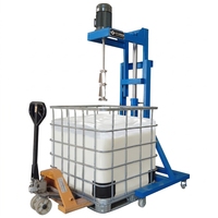 Agitateur-mélangeur vertical électrique 4 kW 1000 L en acier inoxydable/acier au carbone à vitesse variable pour shampoing liquide