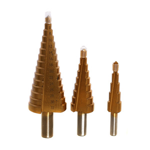 Juego de brocas escalonadas HSS FIXTEC de 3 piezas con vástago hexagonal métrico para metal FSDK-3 - Product Image 2