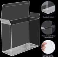 Étui de protection en PET épaissi haute clarté, design moderne, construction solide, pour le rangement de boîtes de cartes à collectionner