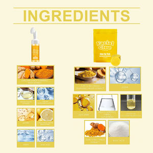 Glow Wash Curcuma Nettoyant pour le visage avec brosse Curcuma Moussant Nettoyant pour le visage pour toutes les peaux en profondeur avec brosse 3.38 FlOz - Product Image 4