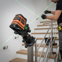 Niveau laser 3D professionnel Starline pour usage industriel et bricolage, 16 lignes autonivelantes, croix verticale et horizontale, pointeur laser vert 50m DC