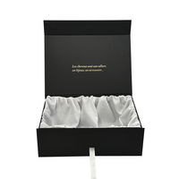Boîte cadeau en carton noir de luxe, grande taille, avec logo personnalisé, pour veste