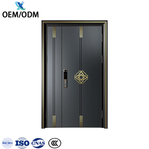 Vente de qualité supérieure dalle d'entrée <span class=keywords><strong>avant</strong></span> française porte extérieure de sécurité en métal coulissante en aluminium pour maisons - Product Image 1