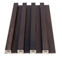 Panneau mural PVC multi-styles, panneau mural rainuré WPC pour intérieur, revêtement composite bois-plastique pour la décoration