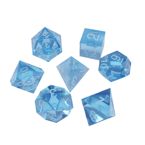 ชุดลูกเต๋าหลายด้าน DND ขอบคม-ลูกเต๋า <span class=keywords><strong>RPG</strong></span> ทำด้วยมือสำหรับเกมบนโต๊ะตัวเลือกโลหะ7-ตายแบบกำหนดเองและแวววาว - Product Image 4