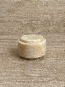 Stonekocc personnalisé marbre naturel luxe Villa Art Onyx <span class=keywords><strong>bougie</strong></span> <span class=keywords><strong>plateau</strong></span> bol légumes fruits pierre artisanat décorations pour la maison - Product Image 5