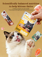 Nourriture humide délicate pour chatons sans céréales, sachet avec poulet au milkshake 85g, sans céréales pour chats