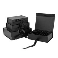 Vente en gros de boîte d'emballage magnétique rigide en papier carton recyclable recyclable avec logo personnalisé boîte cadeau magnétique pliante de luxe avec slik