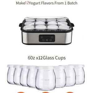 Máquina <span class=keywords><strong>para</strong></span> Hacer Yogur Eléctrica de 12 Tazas, Máquina Automática <span class=keywords><strong>para</strong></span> Hacer Yogur, Máquina Portátil <span class=keywords><strong>para</strong></span> Fermentar Yogur, Máquina <span class=keywords><strong>para</strong></span> Hacer Mermelada y Pudín Caseros - Product Image 2
